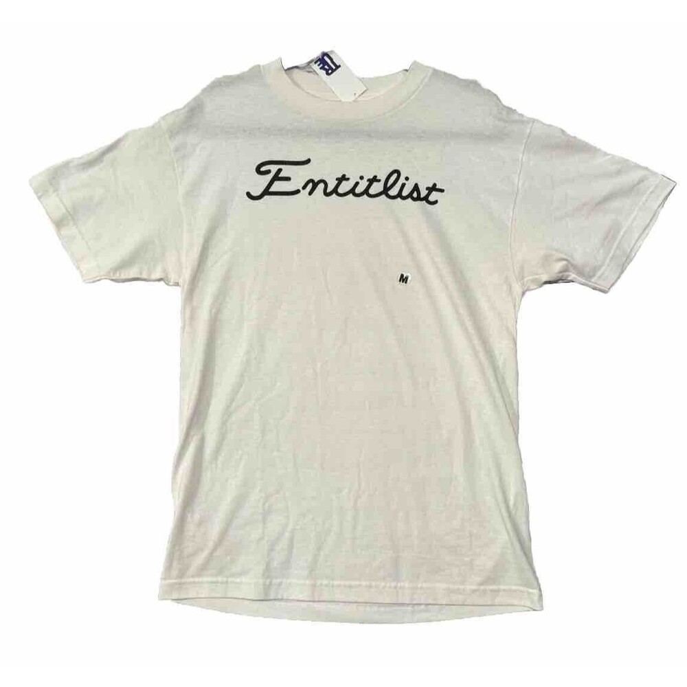 Entitlist Jeff Staple Golf Parody Flip Shirt Mens Sz M White NEW NWT